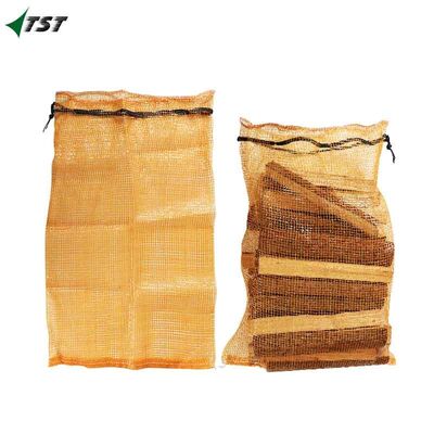 30L 40L 60L 80L  Tubular Mesh Bag With UV Protection For Firewood 