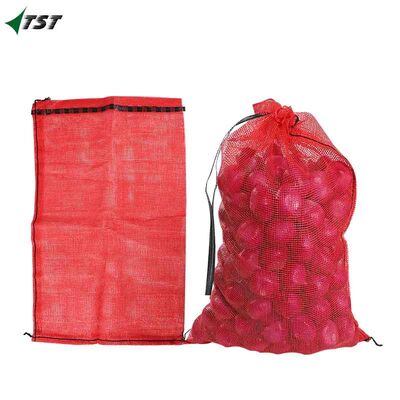 Customzied Sizes And Colors Plastic Pp Leno Mesh Bag For Onion Potato Firewood Packing