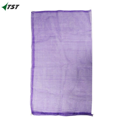 Garlic Onion Packing PE Leno Mesh Bag 55*100cm 50kg 60kg Purple Color
