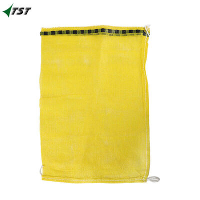 Customized Yellow Pp Onion Leno Bags For Potato Fruit Vegetable Agriculture