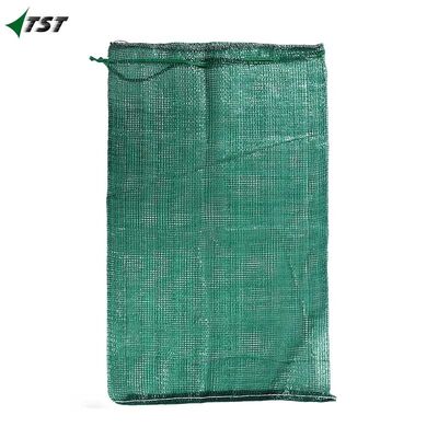Sweet Corn Green Color Poly Tubular Mesh Bag Customized Size And Label
