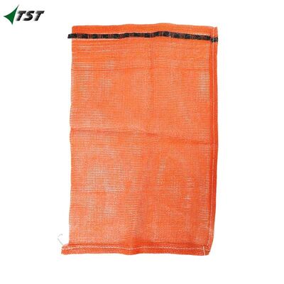 Custom Size Orange Color Pp Mesh Bag For Vegetable Fruit Seafood Packing