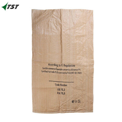 Brown Custom Woven Polypropylene Bags For Industry Construction Use