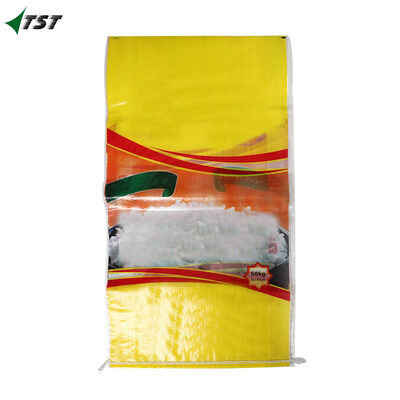 Pet Food BOPP Woven Bag Heat Cut Zig Zag Edge With Hemmed Top