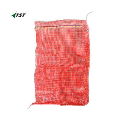62x87 Gasa Leno PP Mesh Bag For Potato With Tricolor Drawstring