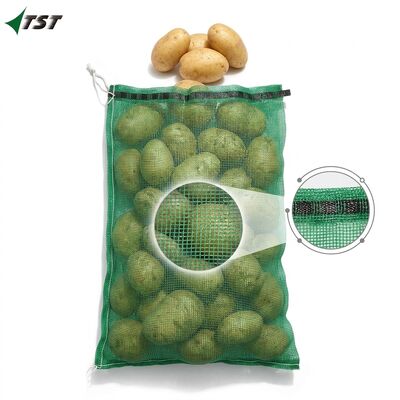 Custom Size And Color UV Treated Pp Leno Mesh Bag For Firewood Vegetable Packing