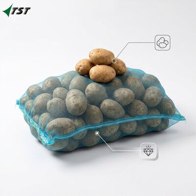 Whole Sale 25kg 50kg PE Leno Mesh Bag For Garlic Seafood Storage
