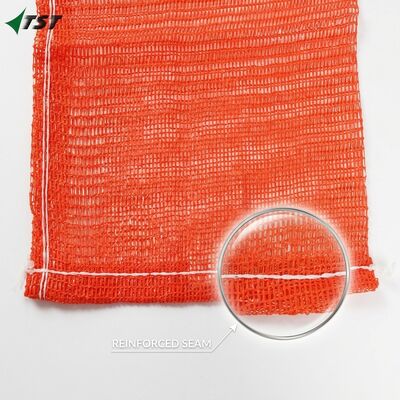 5kg 10kg Orange Color Pp Leno Mesh Bag For Onion Patato Packing Customized Logo