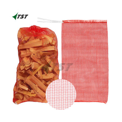 Plastic Polypropylene Tubular Potato Packing Bag Red Mesh Produce Onion Sacks Net Bags for Vegetables