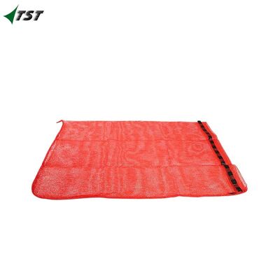 100% Virgin PP Red Leno Mesh Bags Net Sacks 58*89cm For Carrots Storage