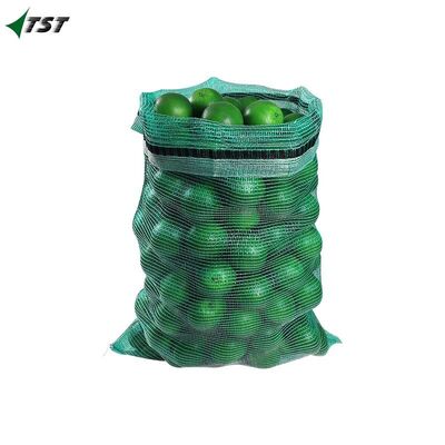 L Sewing Pp Mesh Bag 56*89cm Green/White Color For Agriculture Products Packing