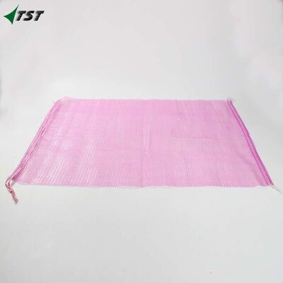 50kg 25kg Pink  Onion Sack Tubular Mesh Net Bag With Drawstring