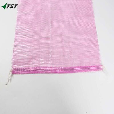 50kg 25kg Pink  Onion Sack Tubular Mesh Net Bag With Drawstring