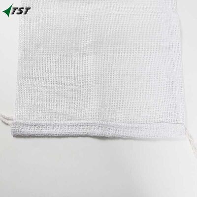50lb 75lb Pp White Leno Mesh Bag Customized Logo For Fresh Vegetable Fruit Packing