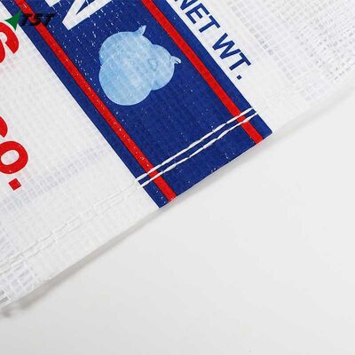 50lb 75lb Pp White Leno Mesh Bag Customized Logo For Fresh Vegetable Fruit Packing