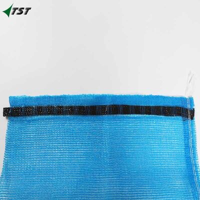 Firewood Packing Leno Vegetable Bag 18" X 30" Blue Color Banded Pp Mesh Bag