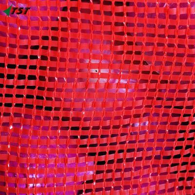 45x75cm 54x90cm Tubular Red PP Leno Mesh Bag Packaging For Onion Vegetable Fruit Potato Garlic
