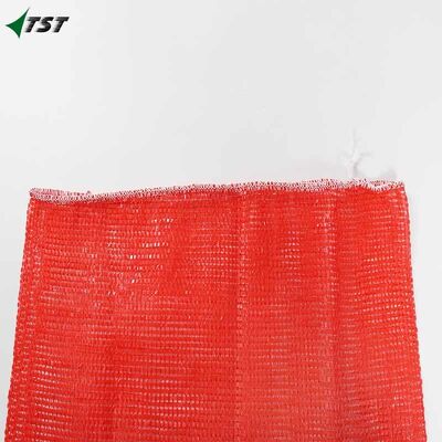 Plastic Orange Red Pp Tubular Leno Net Mesh Bags For Onion Potato Vegetable Packaging Sack
