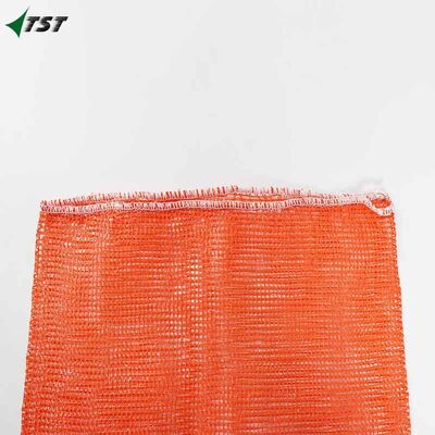 100% Polypropylene 25kg Orange Tubular Mesh Bags Vegetable Sacks Net Bags