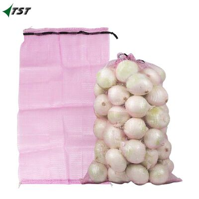 53X87cm Mexican Pink Onion Tubular Mesh Bag with cord