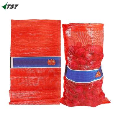 Freash Onion Potato Packing Leno Mesh Bag 45*78cm Brazil Argentina Market Red Color