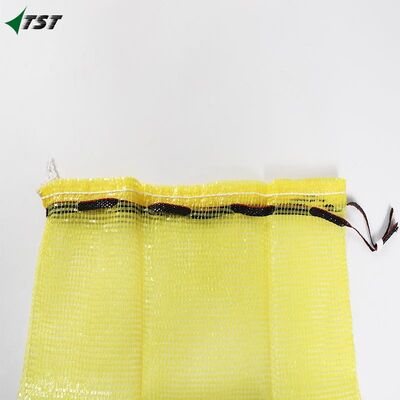 Light Yellow Virgin Polypropylene Tubular Mesh Bag For Vegetables