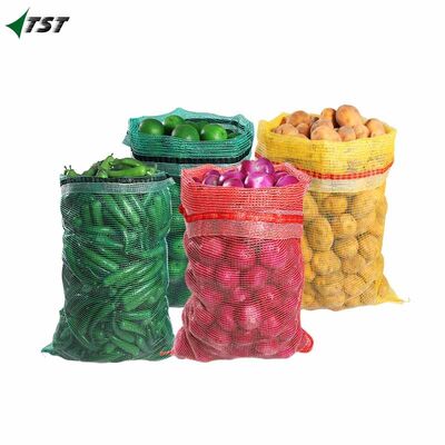 25kg 30kgs 50kgs Colombia Yellow Color Pp Leno Mesh Bag For Vegetable Fruit Packing
