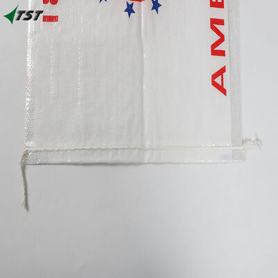 White 50kg PP Woven Bag For Chemical Fertilizers Flour Grain Packing