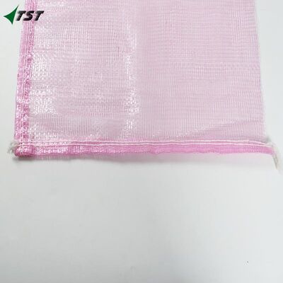 Pink L Sewing Vegetable Mesh Bags 43*78cm For Agriculture Onion Vegetable Packing