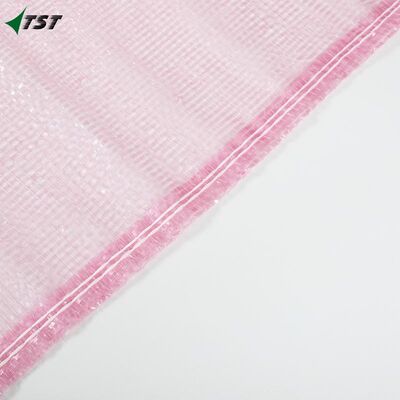 Pink L Sewing Vegetable Mesh Bags 43*78cm For Agriculture Onion Vegetable Packing