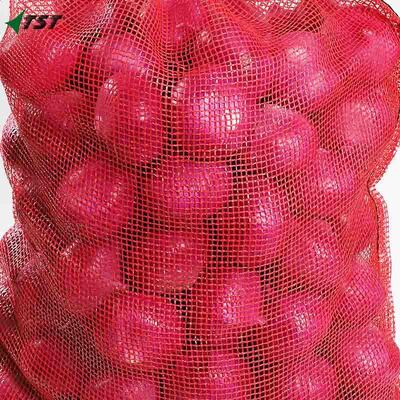 Customzied Sizes And Colors Plastic Pp Leno Mesh Bag For Onion Potato Firewood Packing