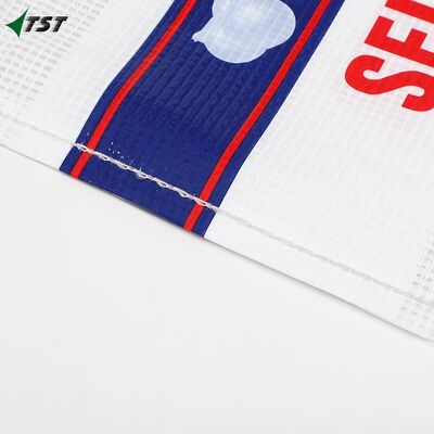 20kg 25kg White Color Drawstring PP Leno Mesh Bag With Custom Logo
