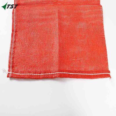 55*90cm Red Pp Leno Mesh Bags Manufacturer For Onion Patato Storage Custom Logo