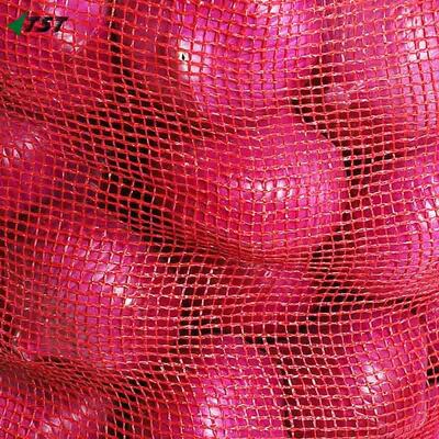 48*78cm 25kg Senegal Red Pp Potato Leno Bag / Onion Sacks Bulk