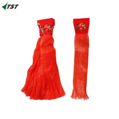 Red Color 1kg 2kg PE Soft Tubular Netting For Orange Fruit Packaging