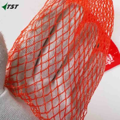 Red Color 1kg 2kg PE Soft Tubular Netting For Orange Fruit Packaging