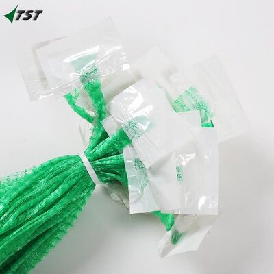 Green Color 1kg PP Soft Tubular Packaging Net For Fruit With Logo