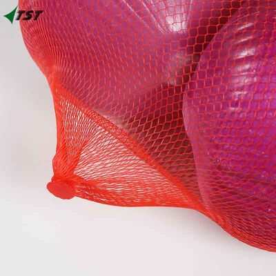 40x40 White Red Color 1kg Small Net Bag For Onion Packaging