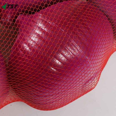 40x40 White Red Color 1kg Small Net Bag For Onion Packaging