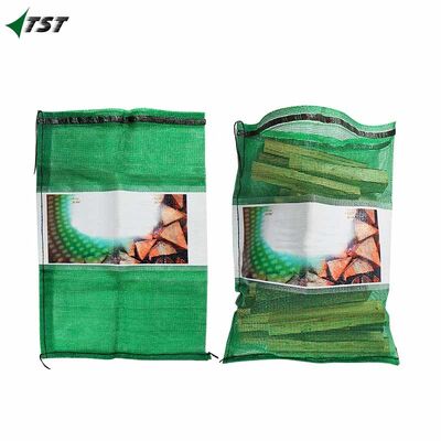 UV Treated Strong Custom Sizes Pp Leno Packaging Bag With Printed Logo And Drawstring