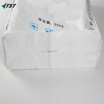 100% Virgin 25kg Circular PP Woven Valve Bag Block Bottom Self Closing