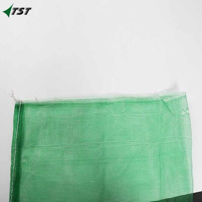 100% Virgin PE Green Color Leno Bags For Vegetable Fruit Firewood Packing