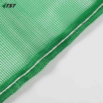 100% Virgin PE Green Color Leno Bags For Vegetable Fruit Firewood Packing