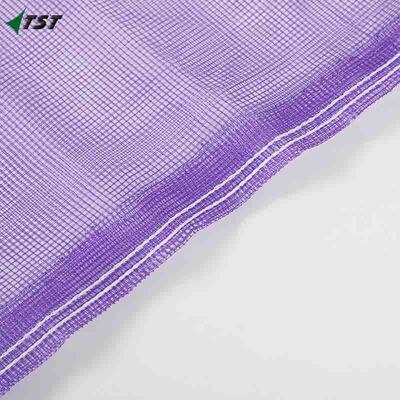 Garlic Onion Packing PE Leno Mesh Bag 55*100cm 50kg 60kg Purple Color