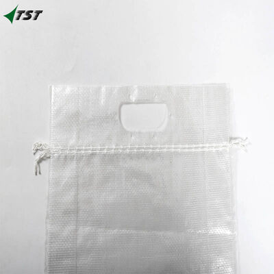 5kg-20kg Colored Bopp Woven Sacks Laminated PP Rice Packaging Bag With D Cut Handle