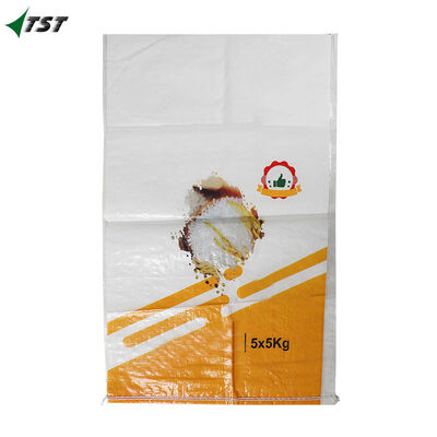 Heat Seam Sealing Tape Stitching BOPP Woven Bag Transparent Gusseted Type