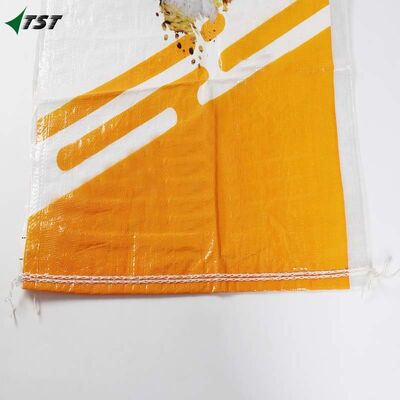 Heat Seam Sealing Tape Stitching BOPP Woven Bag Transparent Gusseted Type