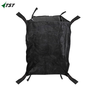 Full Body Black Mesh FIBC Jumbo Bag For Firewood Packaging 2 Years Warranty Fibc Sack