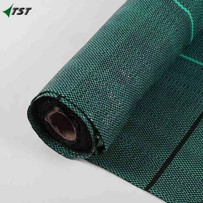 3.2oz Heavy Duty Green Color Pp Woven Weed Mat Ground Cover For Agriculture Gardening