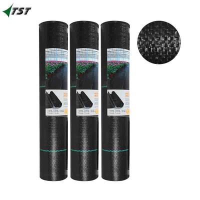 1.5*100m Uv Protection Black Pp Ground Cloth Weed Barrier For Gardening And Landscaping